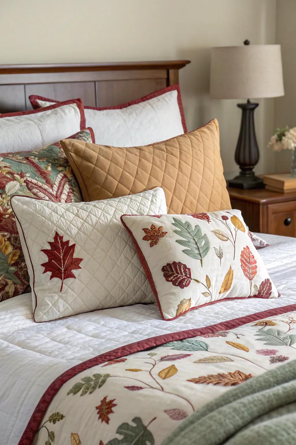 Refresh your sleeping quarters by implementing a seasonal pillow rotation.