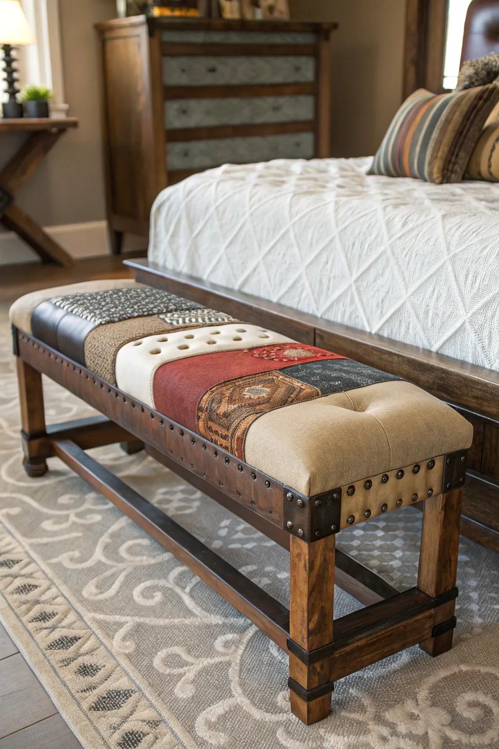 Eclectic seats mixing styles for a unique, personalized touch.