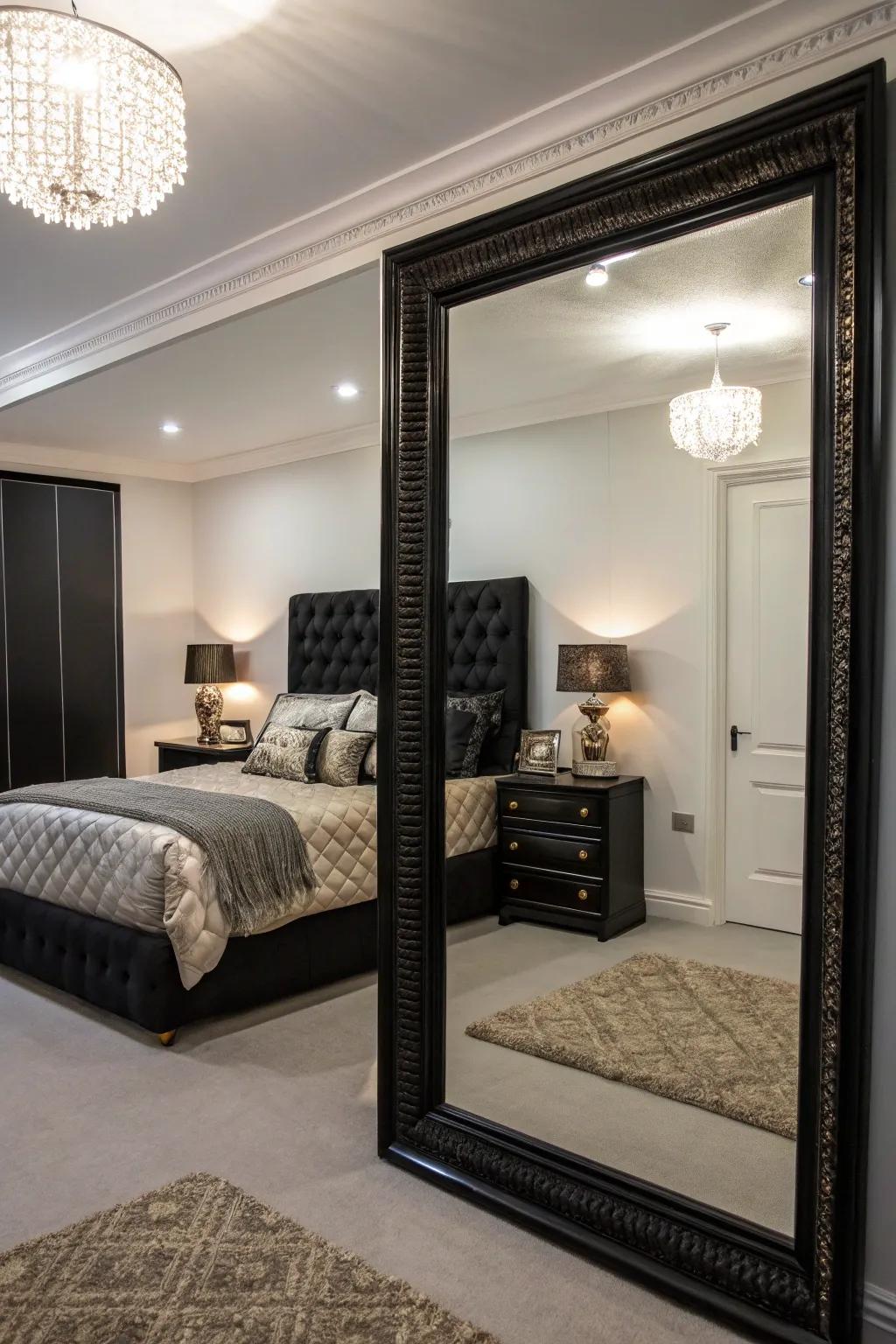 Expansive reflectors have the ability to cause a room to seem more commodious.