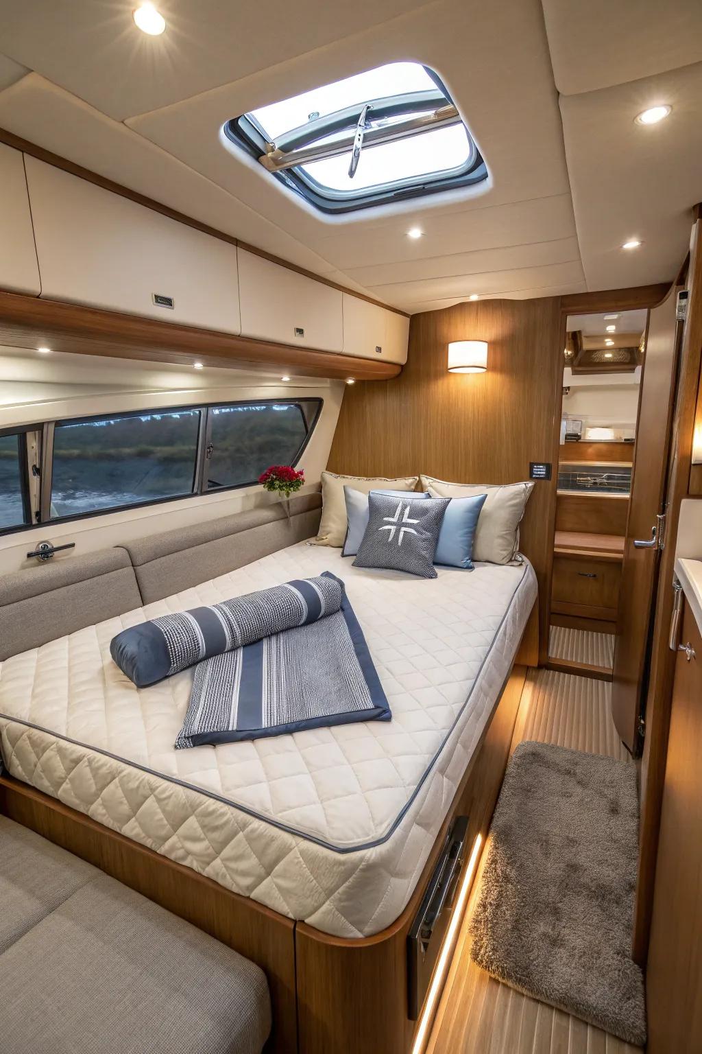 Multi-purpose bedding for flexible application onboard.