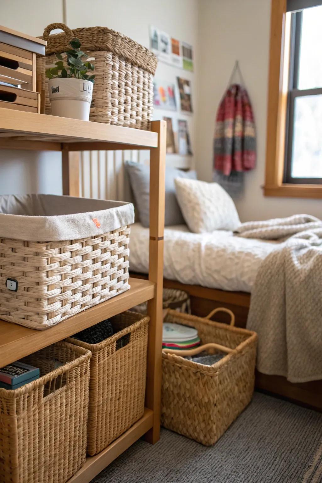 Creative storage boosts boho style