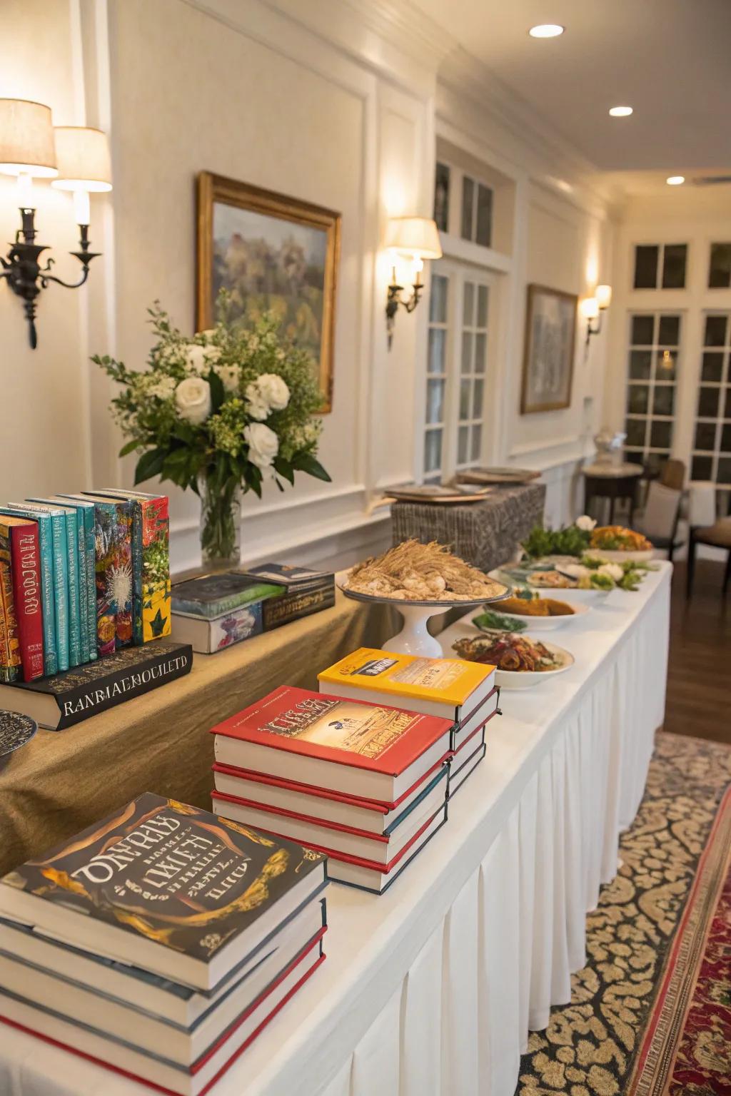 Books add a lot of color and character.