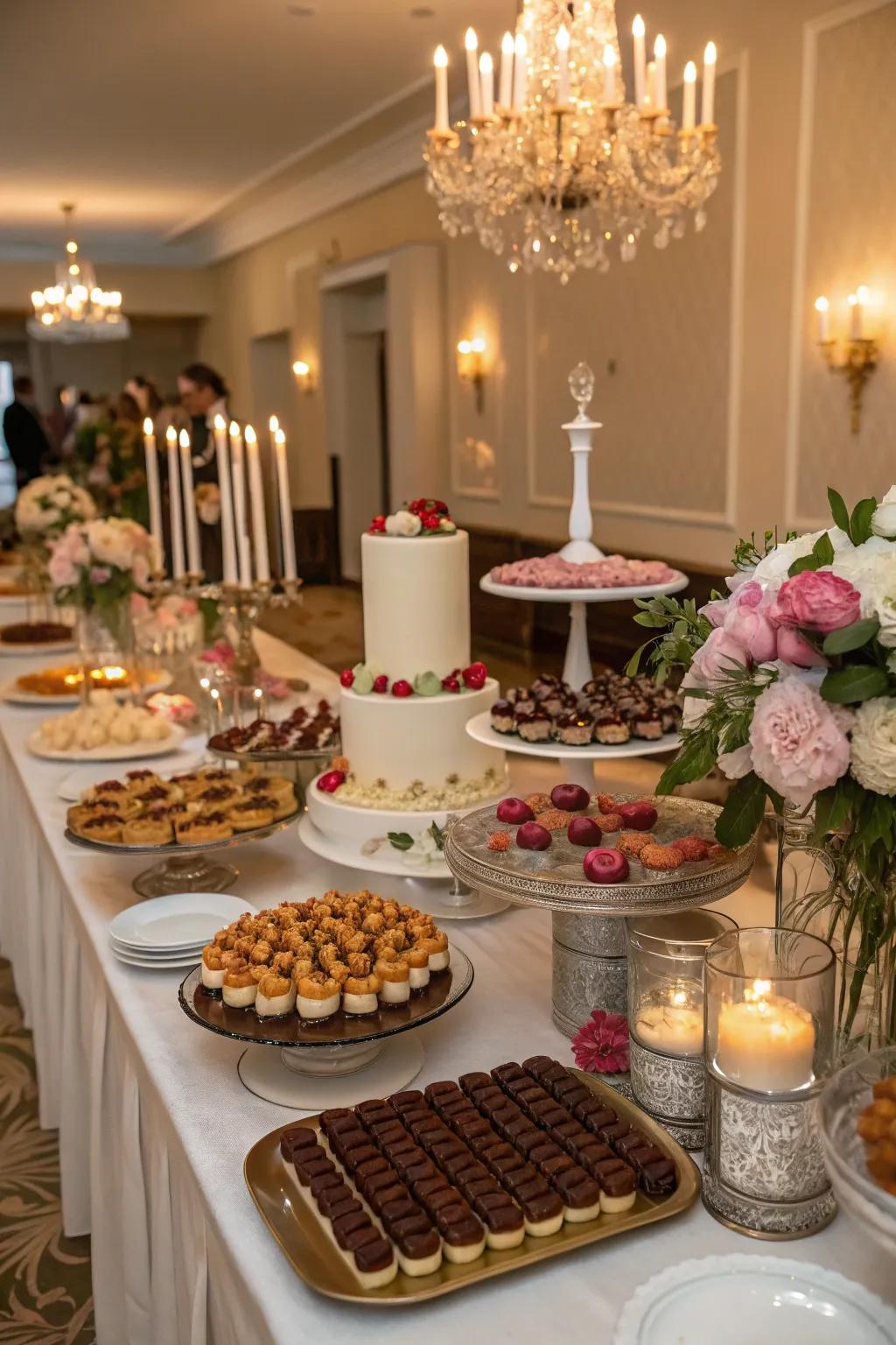 Dessert focus adds sweetness to your buffet.