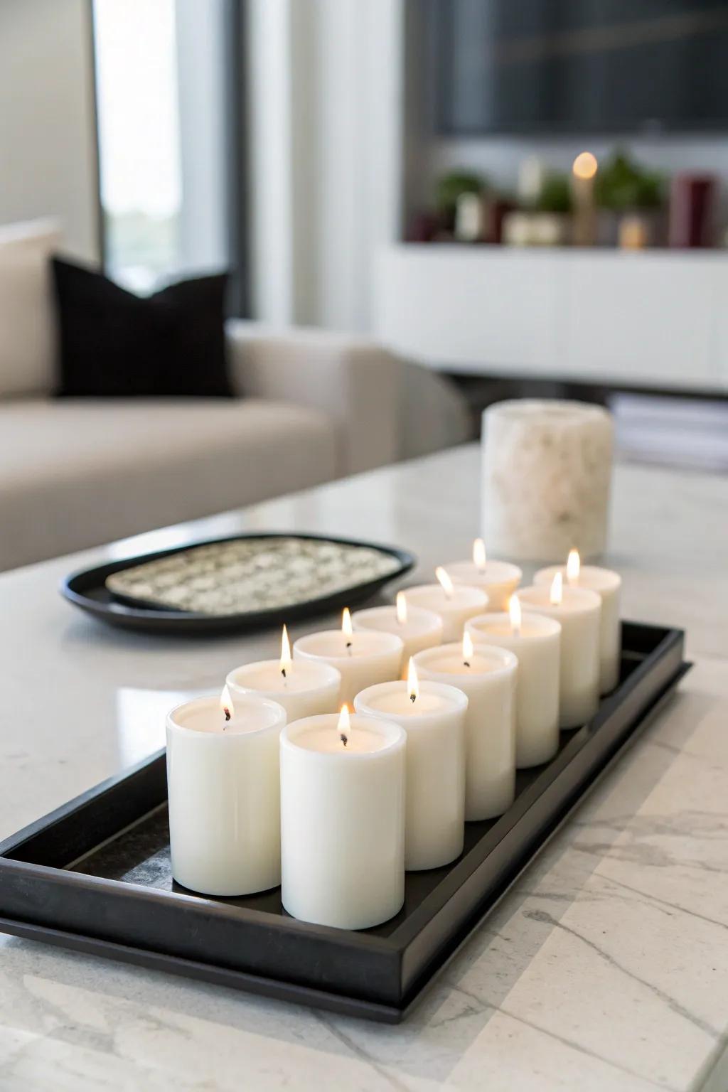 Simple displays are all about sharp lines and simplicity.