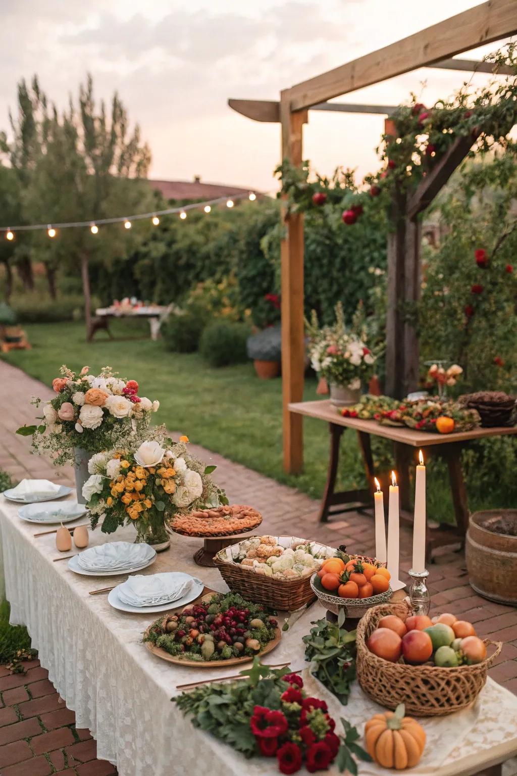 A menu in season featuring regional produce delights visitors.