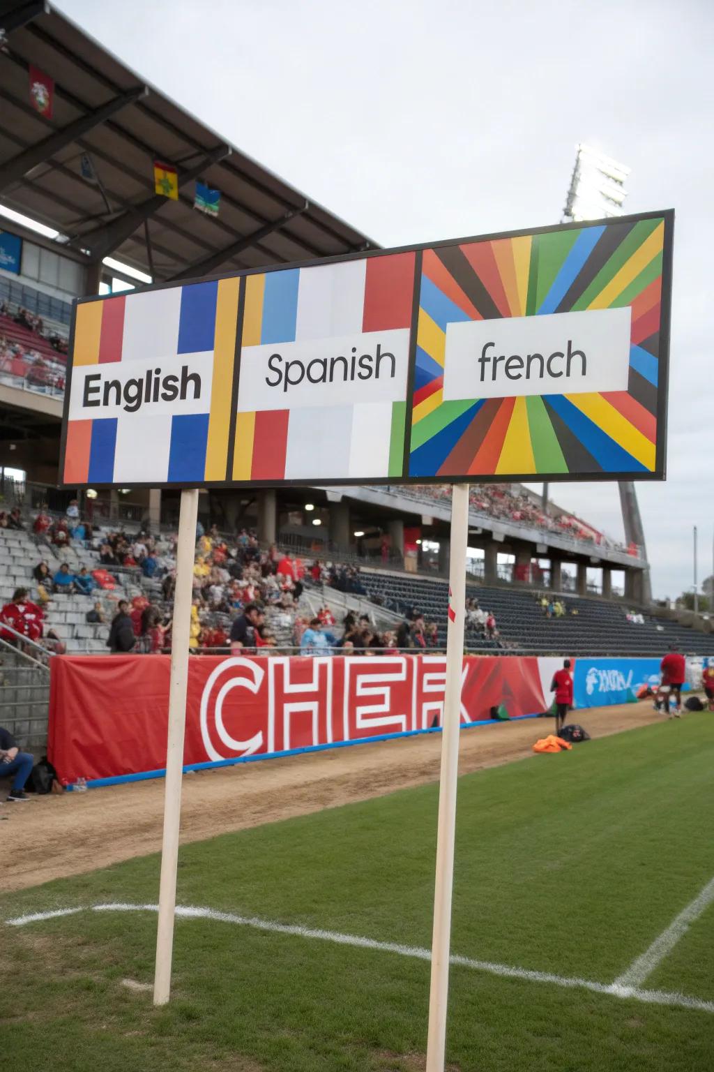 Multilingual cheers forge a sense of inclusivity.