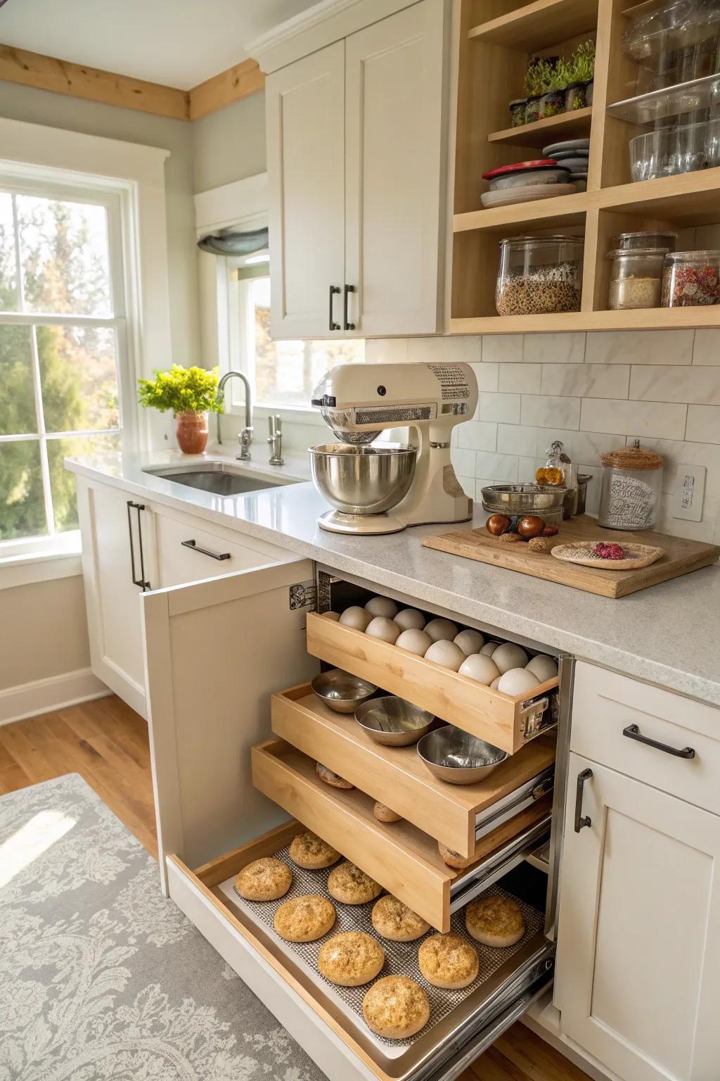 A dedicated baking hub for organized and efficient baking.