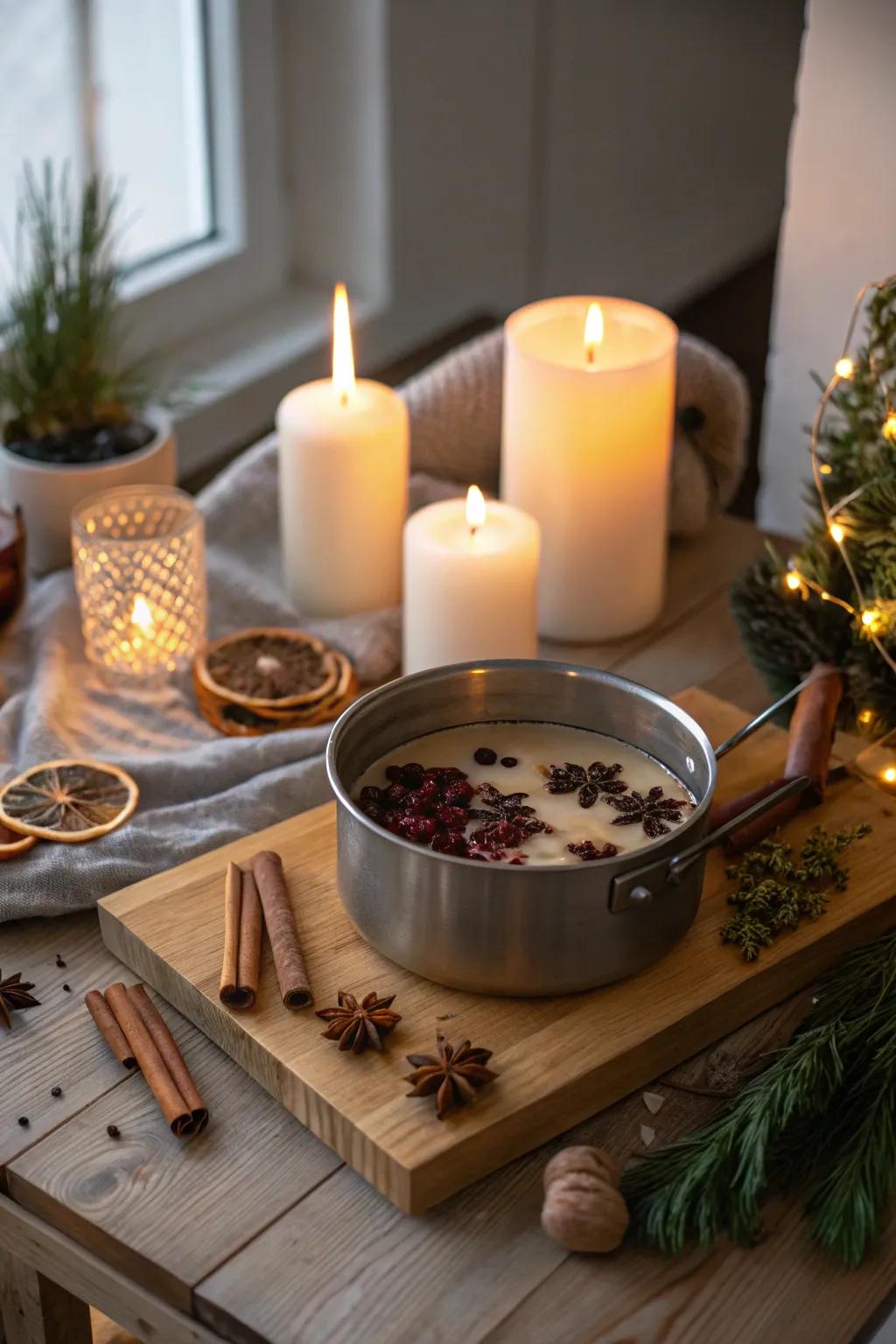 Festive scents that enhance the holiday atmosphere at home.