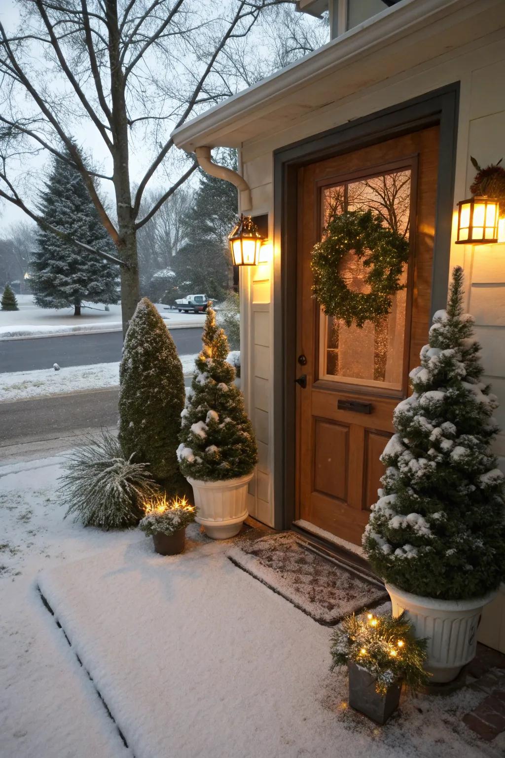 Transport the iced forest to your doorstep.