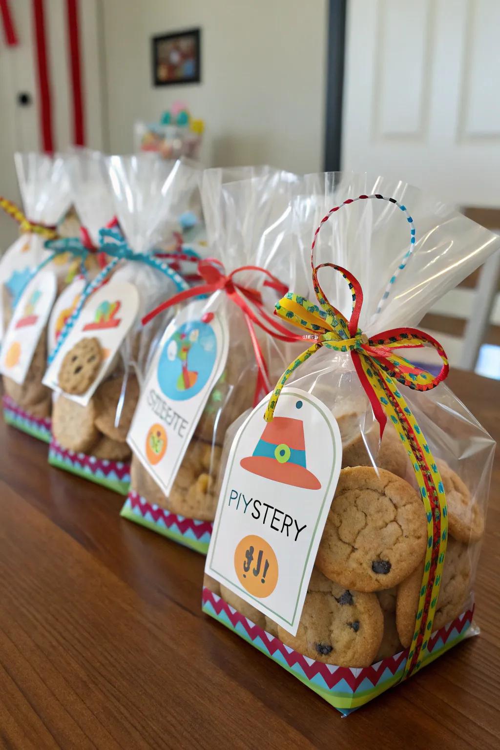 Mystery bags add an element of surprise to your cookie display.