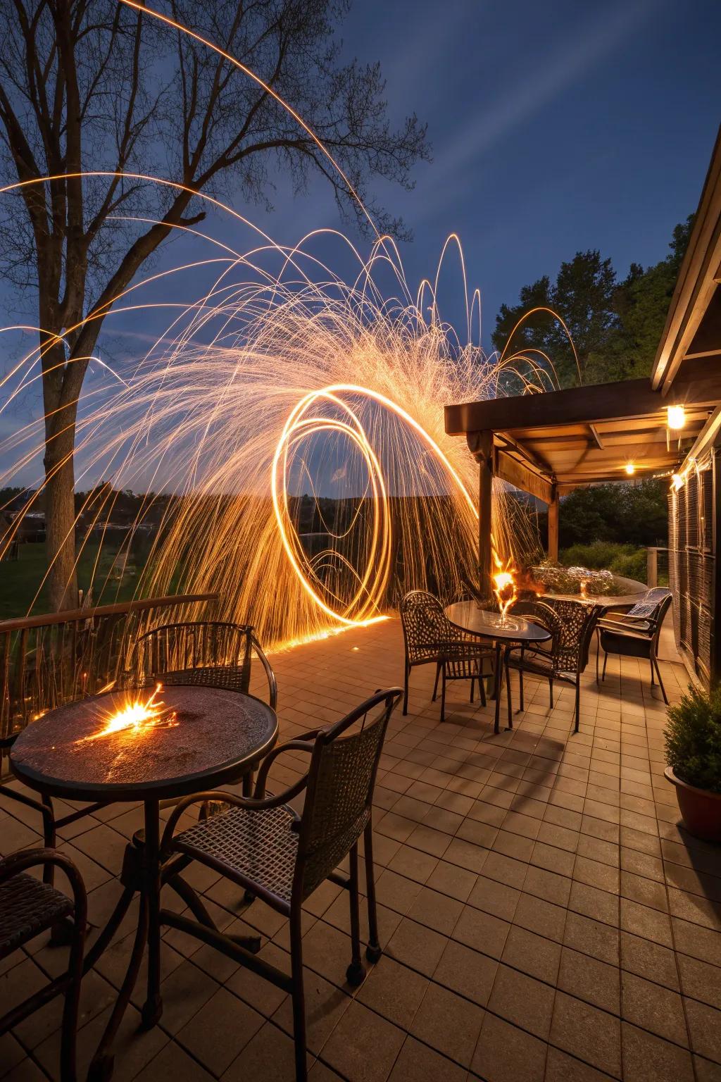 Spark your imagination with fiery steel wool sparks.