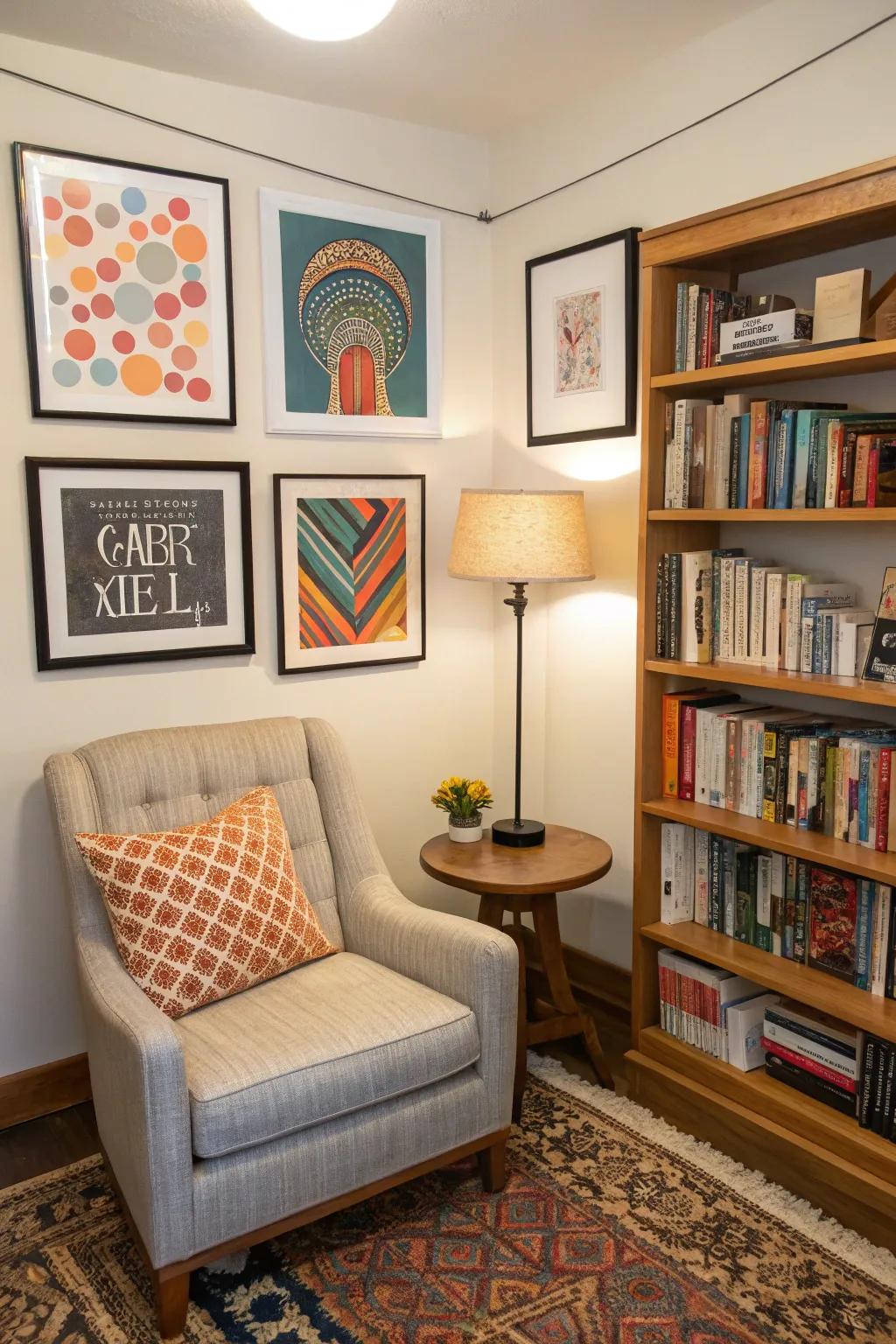 Non-figurative posters encourage interpretation and introduce intrigue to any space.