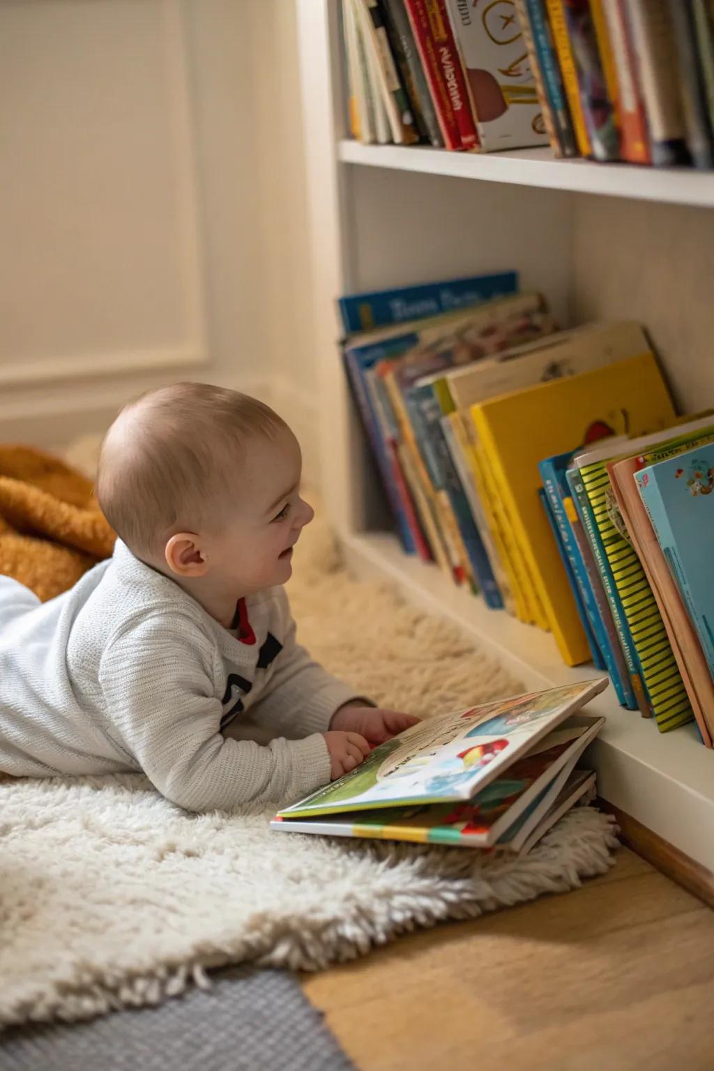 Nurturing a love for stories in a cozy nook.