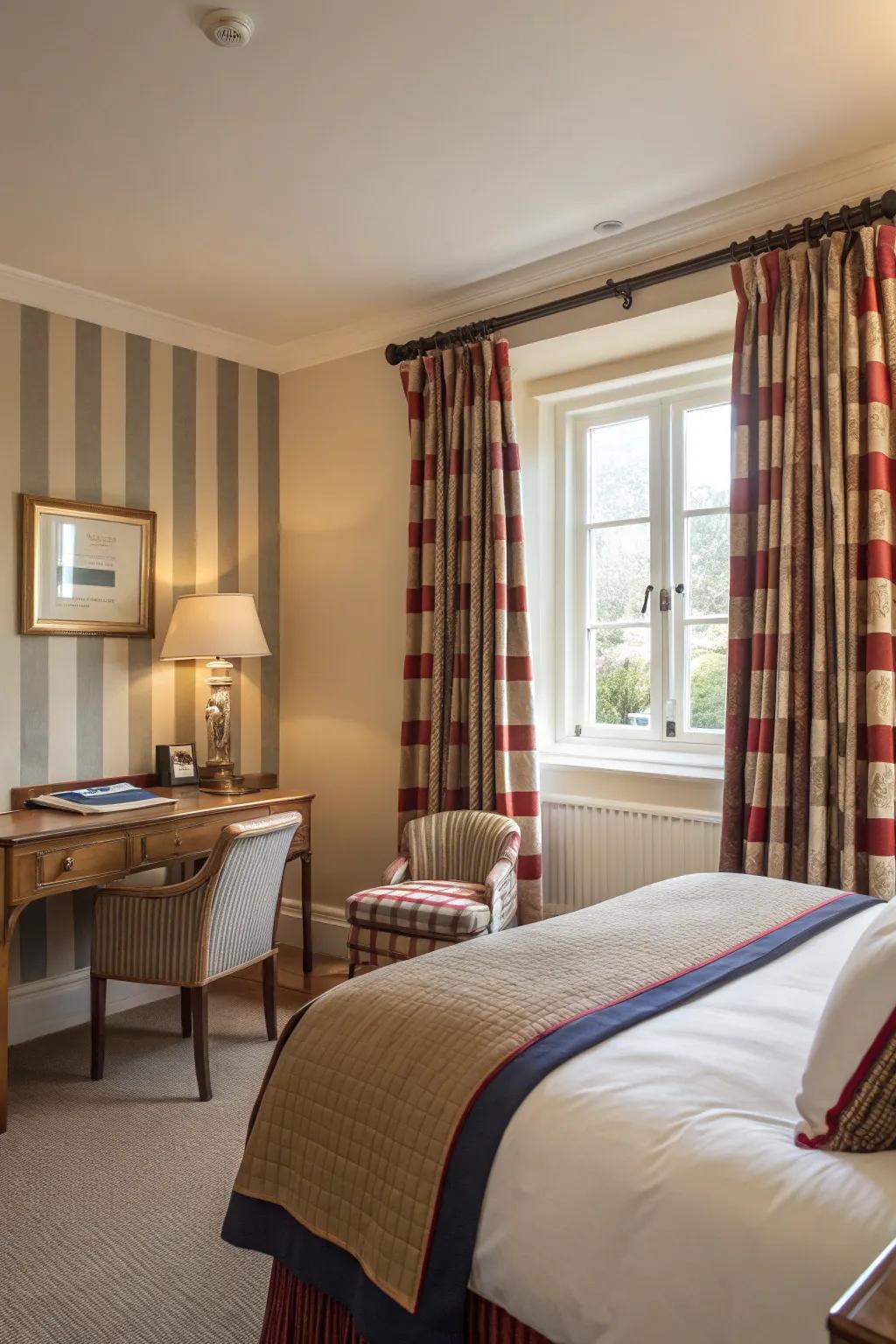 Bold verticals have the ability to improve a room's visual appeal.