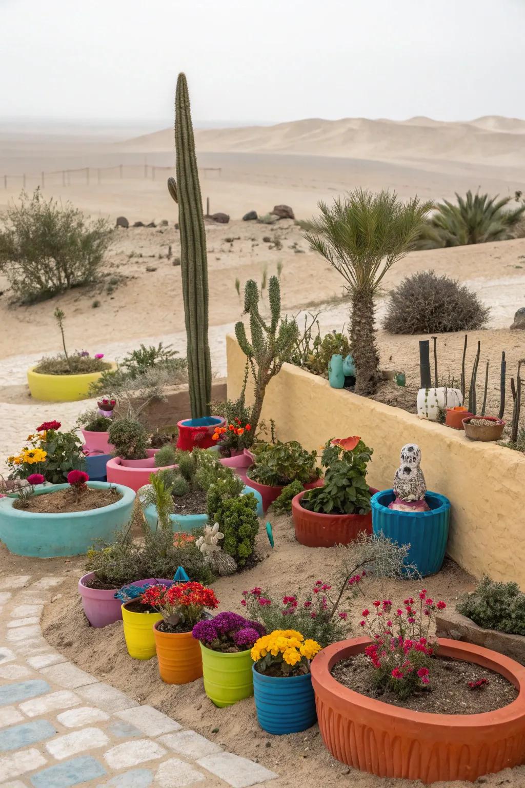 Add some fun touches to give your garden character and make it fun.