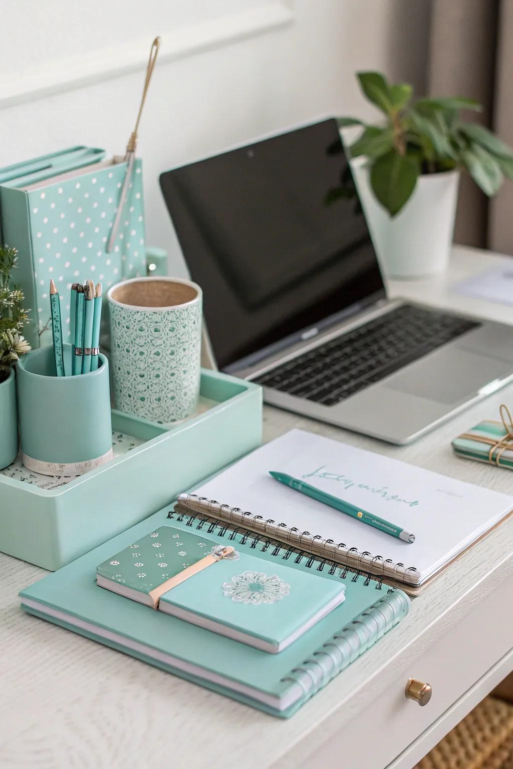 A matching color scheme enhances your workspace's visual.