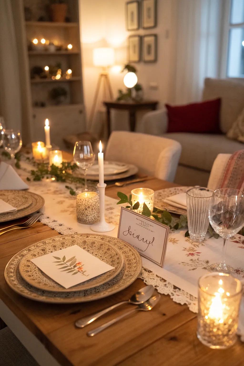 Customized place markers contribute a special element for visitors.