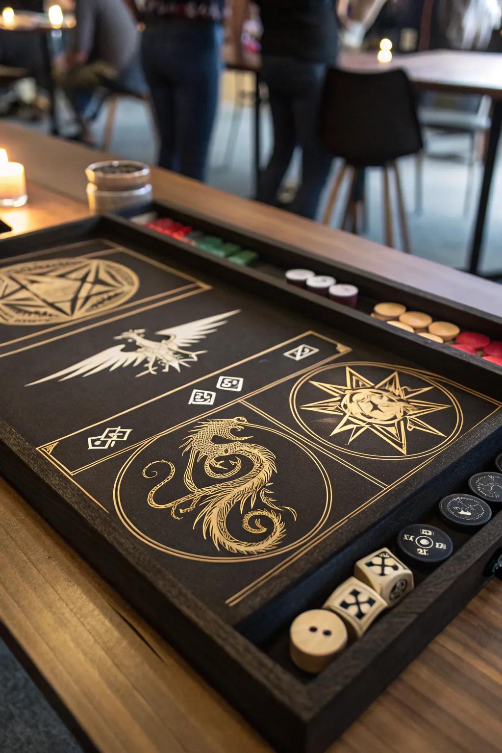 Custom inlays express your personal style and theme.