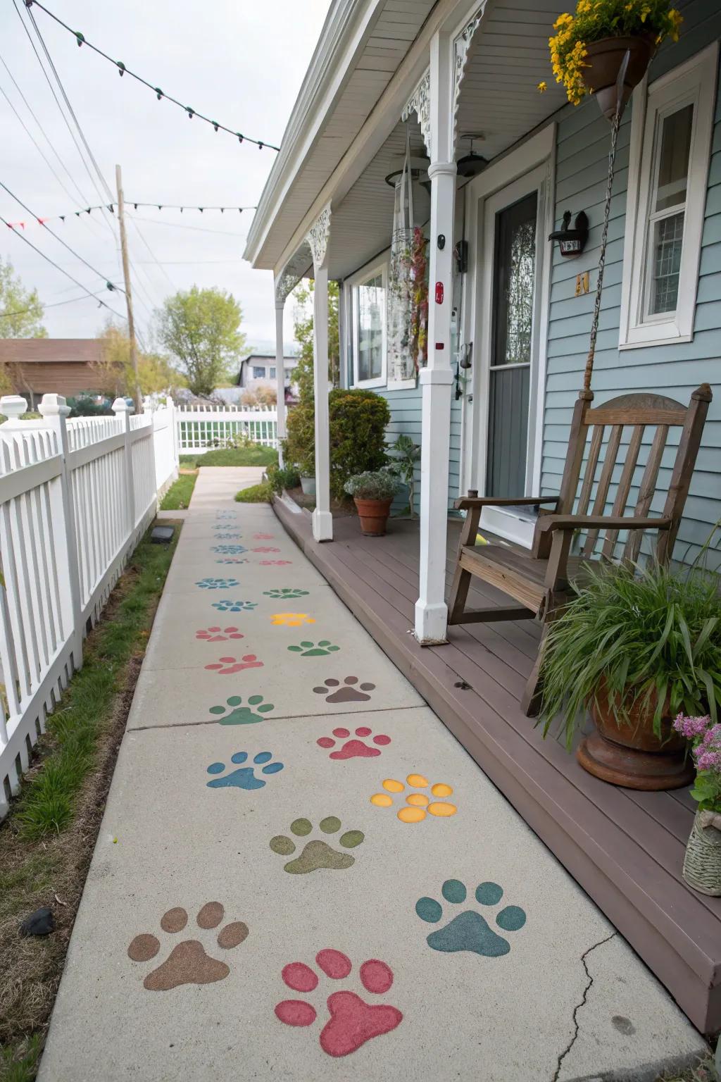 An inviting entryway for your furry companion.