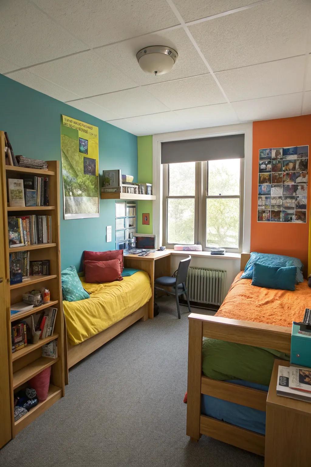 Color defines and personalizes each area.