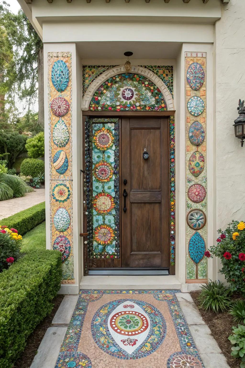 Eggshell tile art delivers an exceptional and vibrant Easter embellishment.