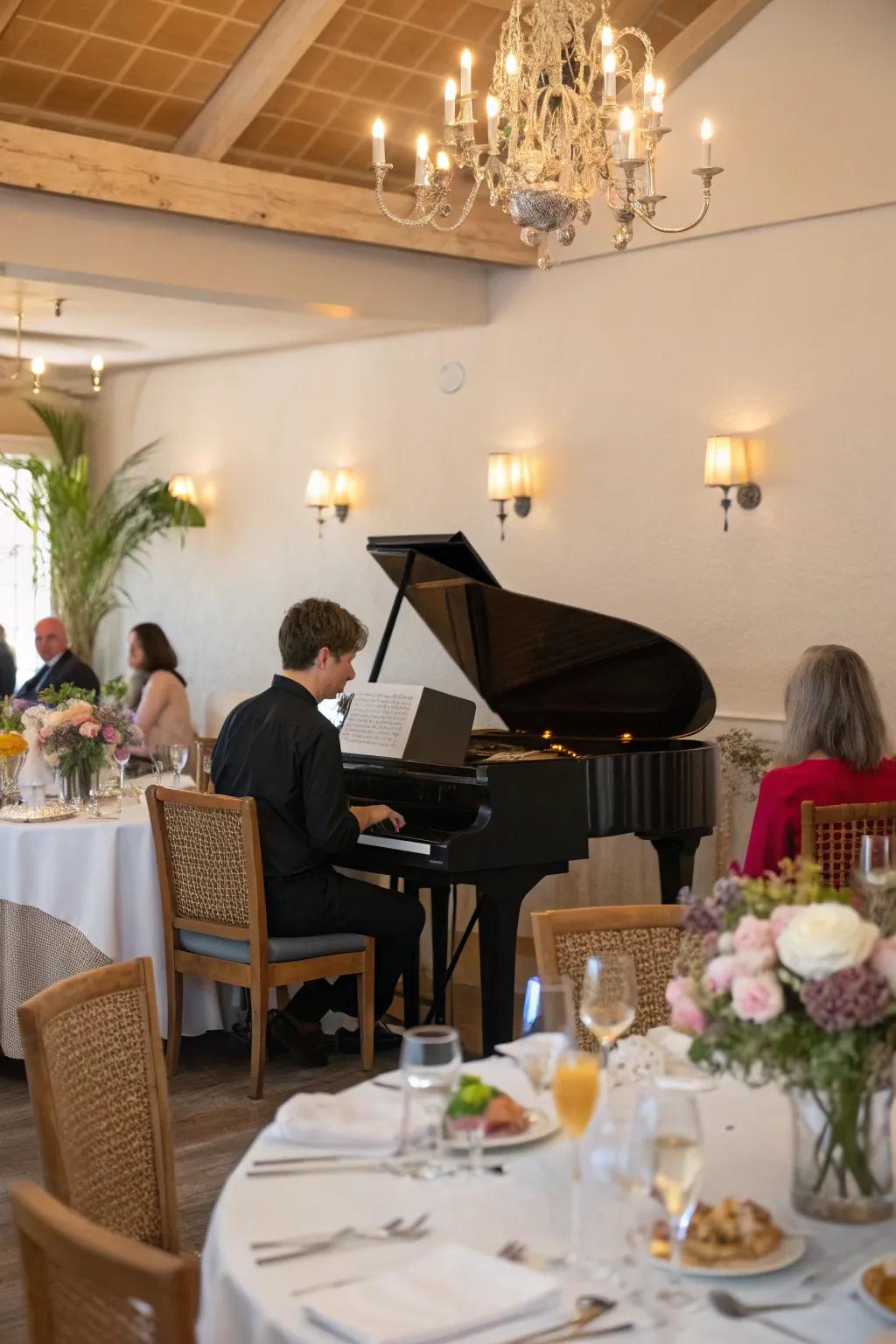 Surprise entertainment that gives a memorable feel to the brunch atmosphere.