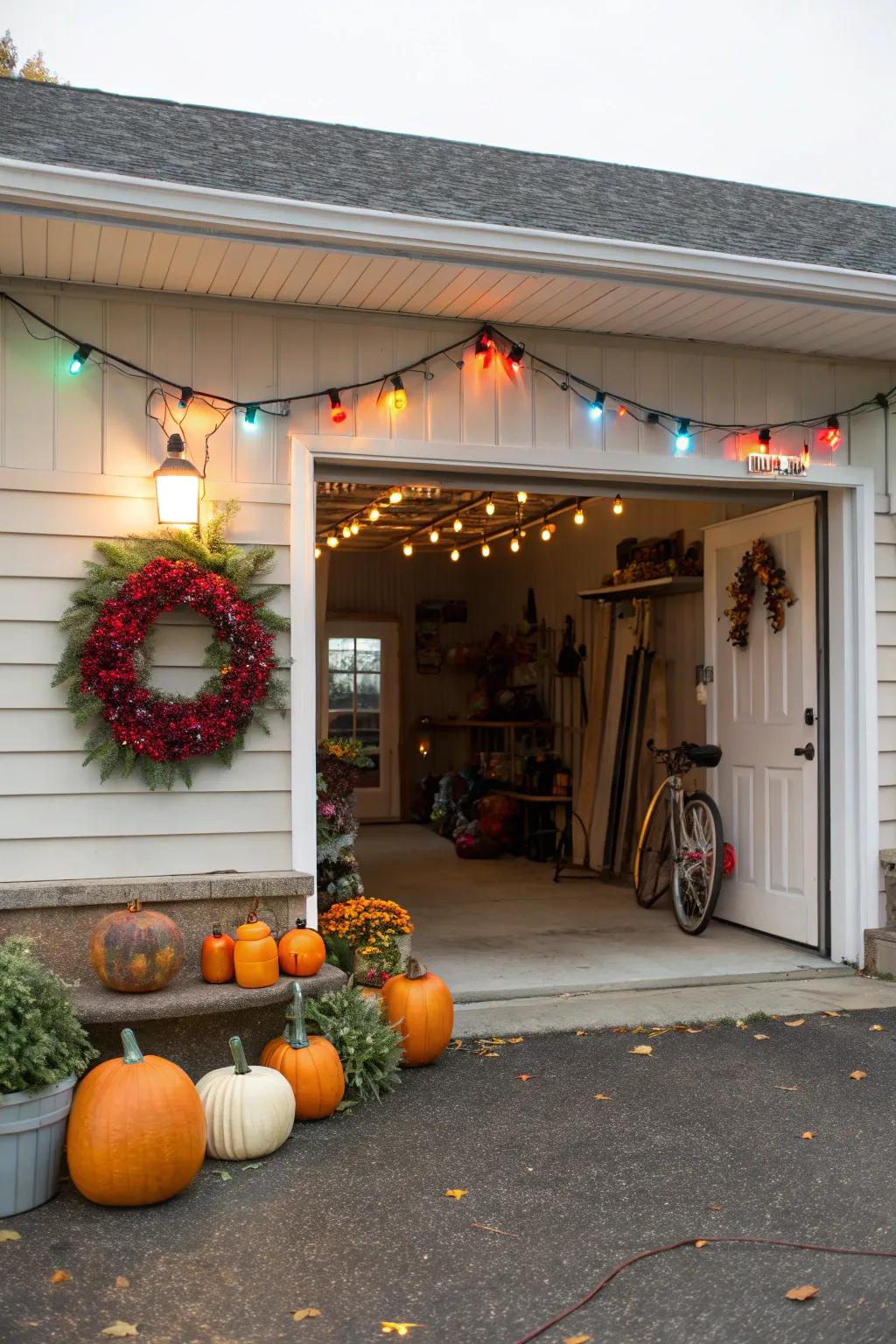 Holiday decor looks great.
