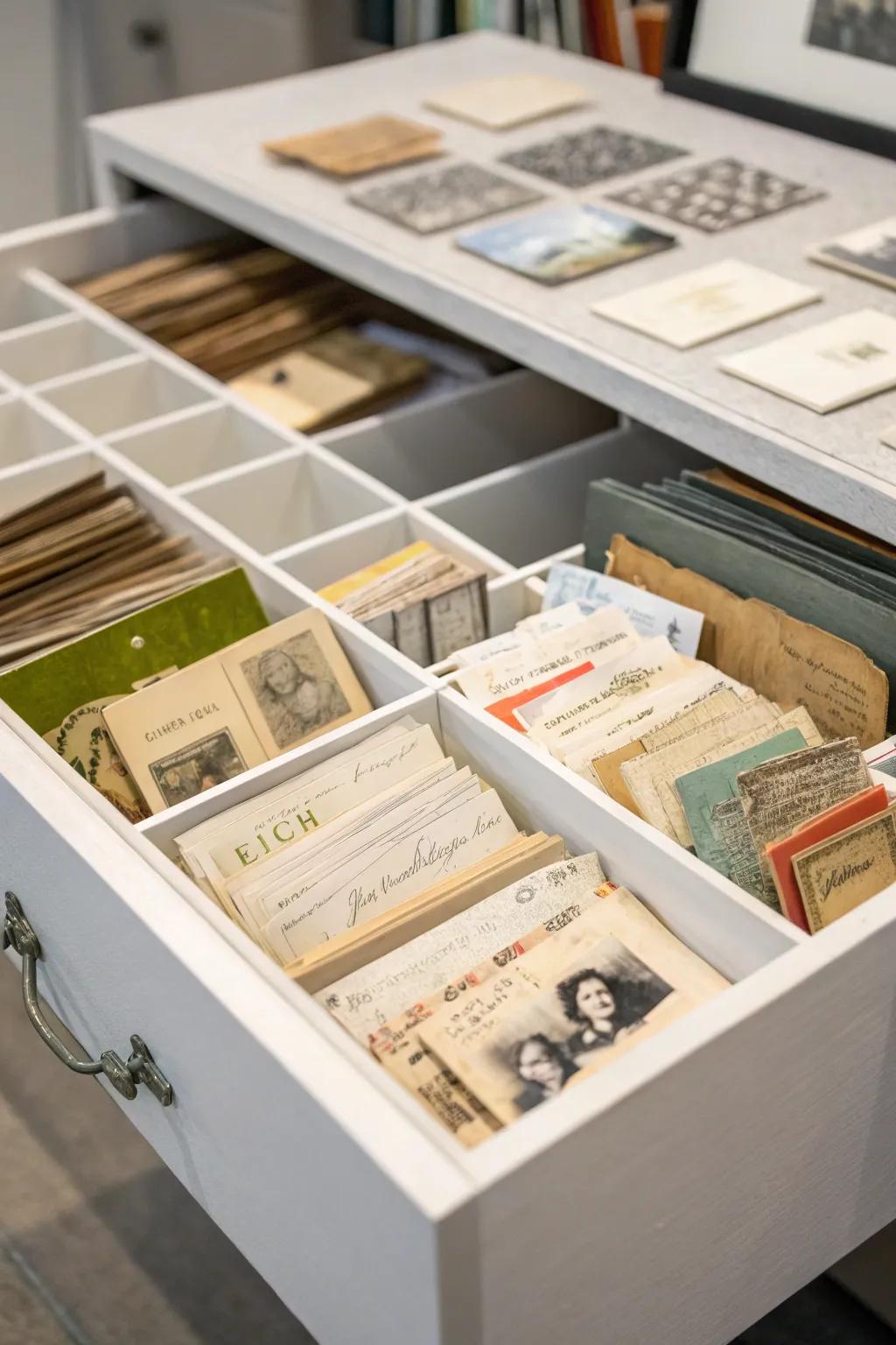 Partitioned inserts make arrangement a breeze.