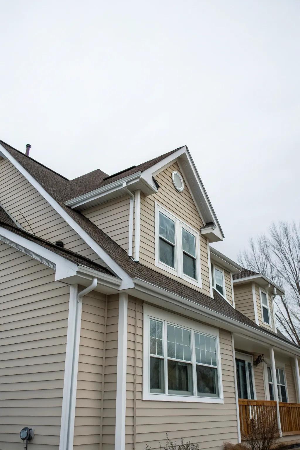 Integrated frames create a harmonious flow with the roofline.