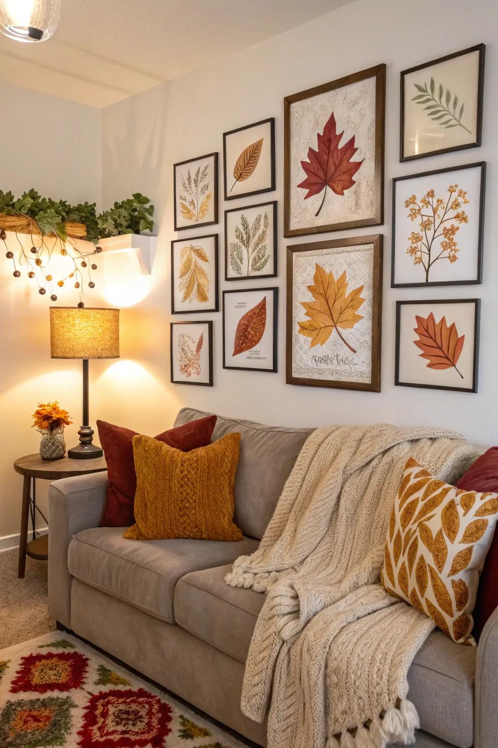 Art exhibits introduce seasonal hues and themes to autumnal decor.
