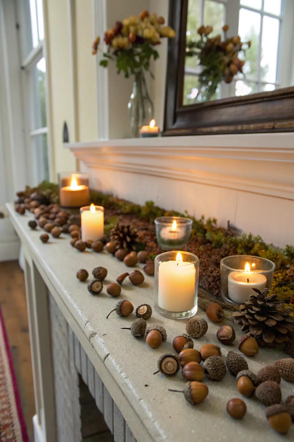 Nuts add an organic and earth-toned component to your fall decorating.