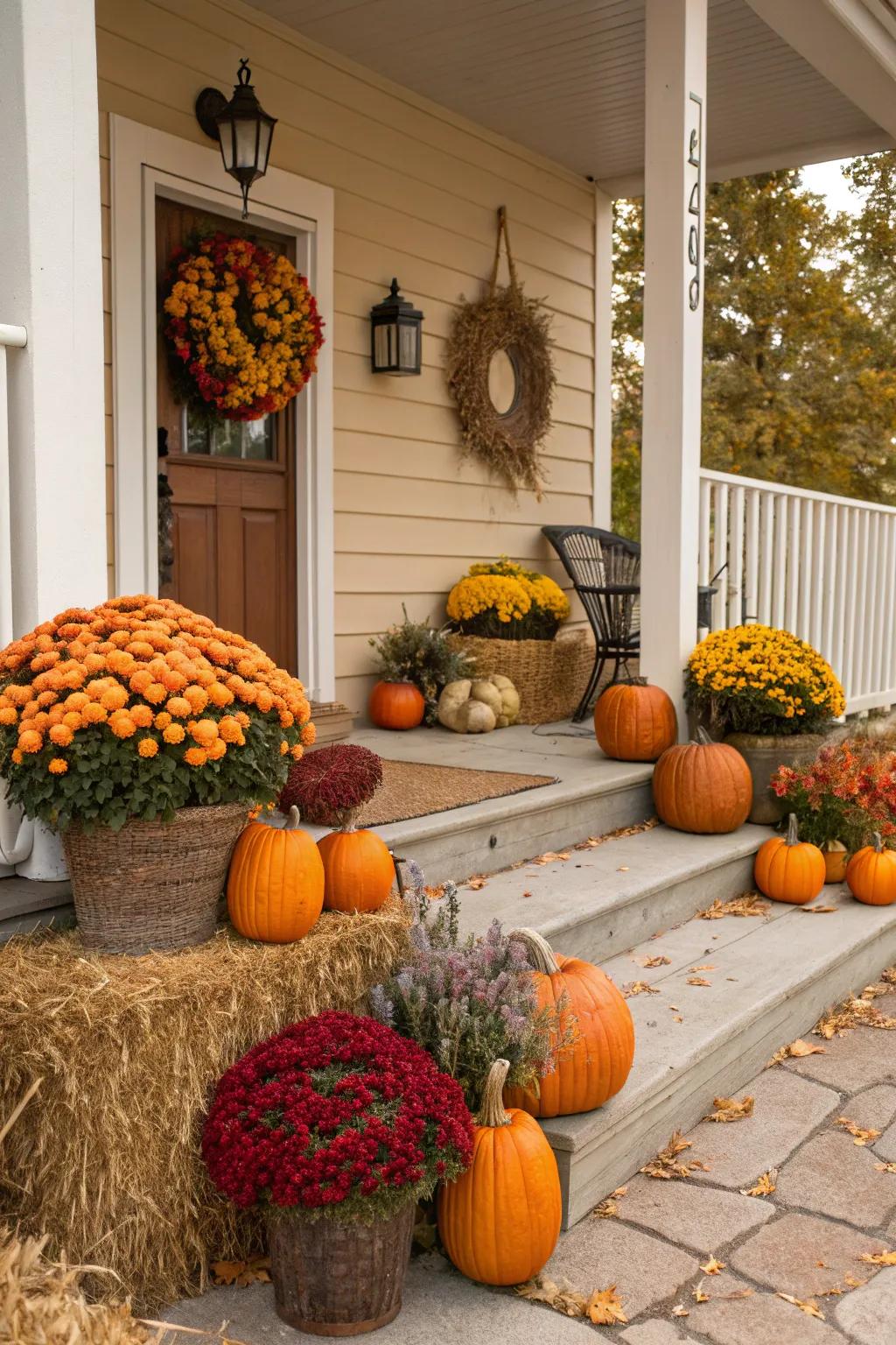 Gourd planters present an imaginative and utilitarian twist to entryway decor.
