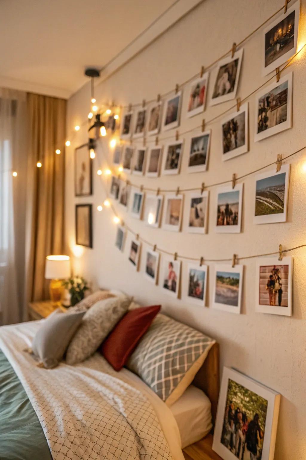 Polaroid-style exhibits are casual and fun.