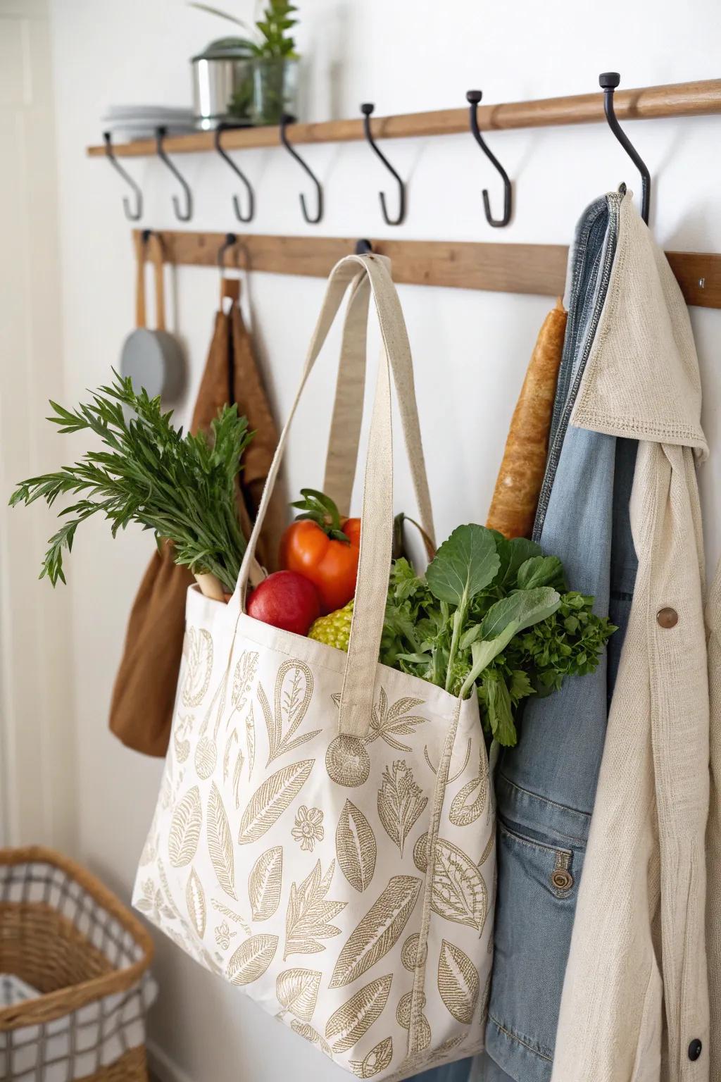 Be stylish with this tote.