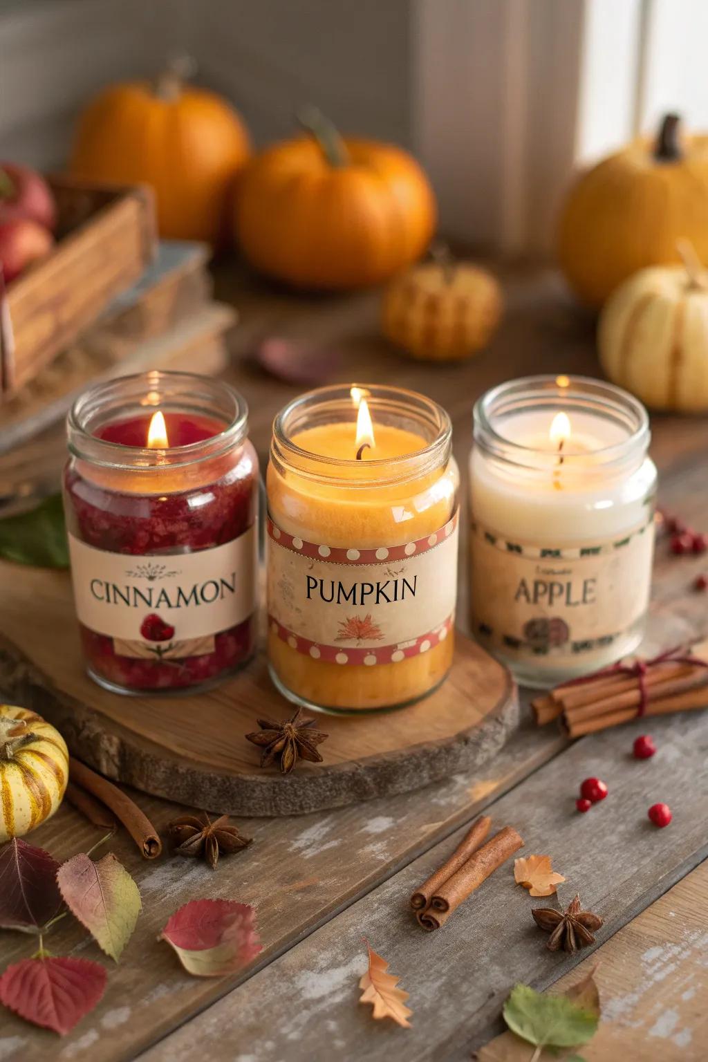 Seasonal wax molding imparts inviting fragrances to your dwelling.