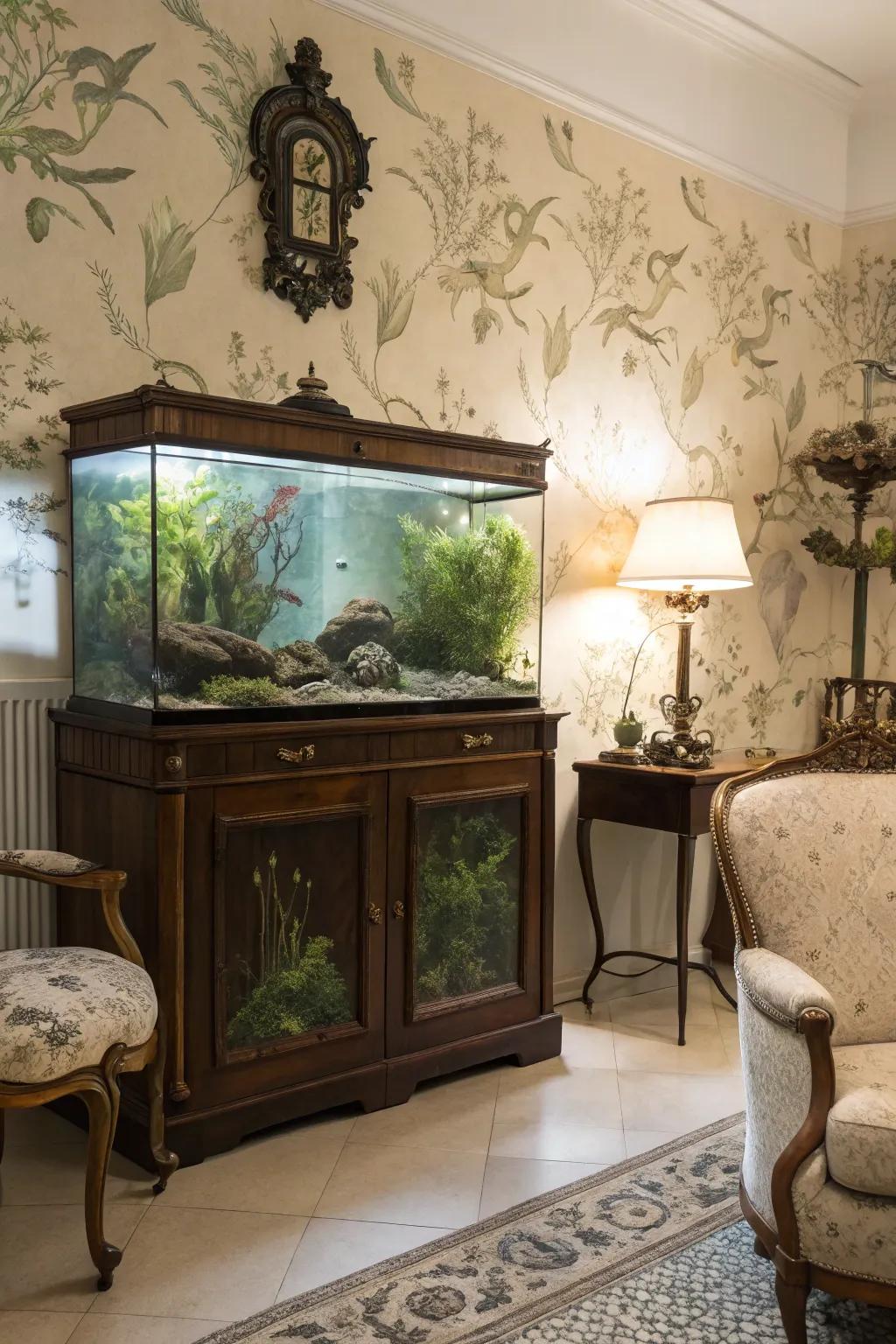 Bring timeless elegance through a herbal print.