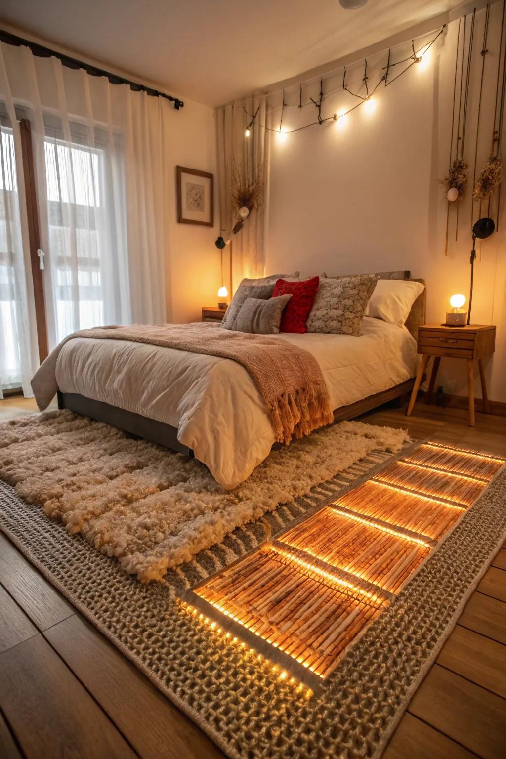 Radiant heated floors bring warmth and comfort to any room.