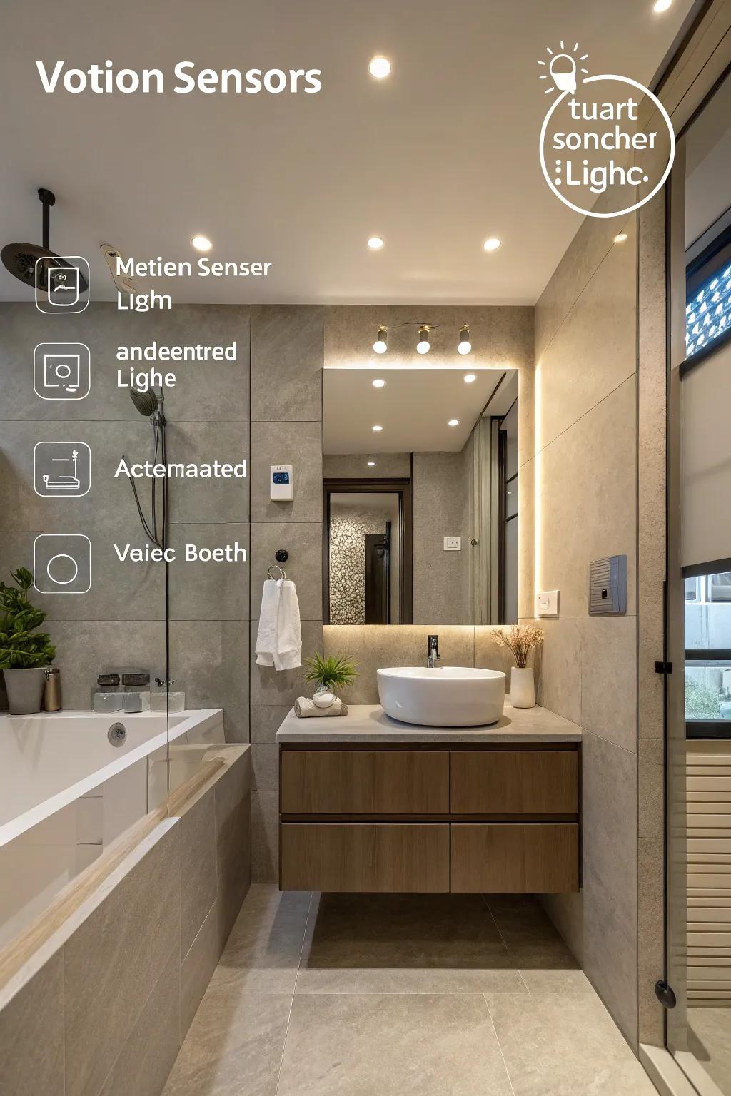 Smart technology adds convenience and a modern note.