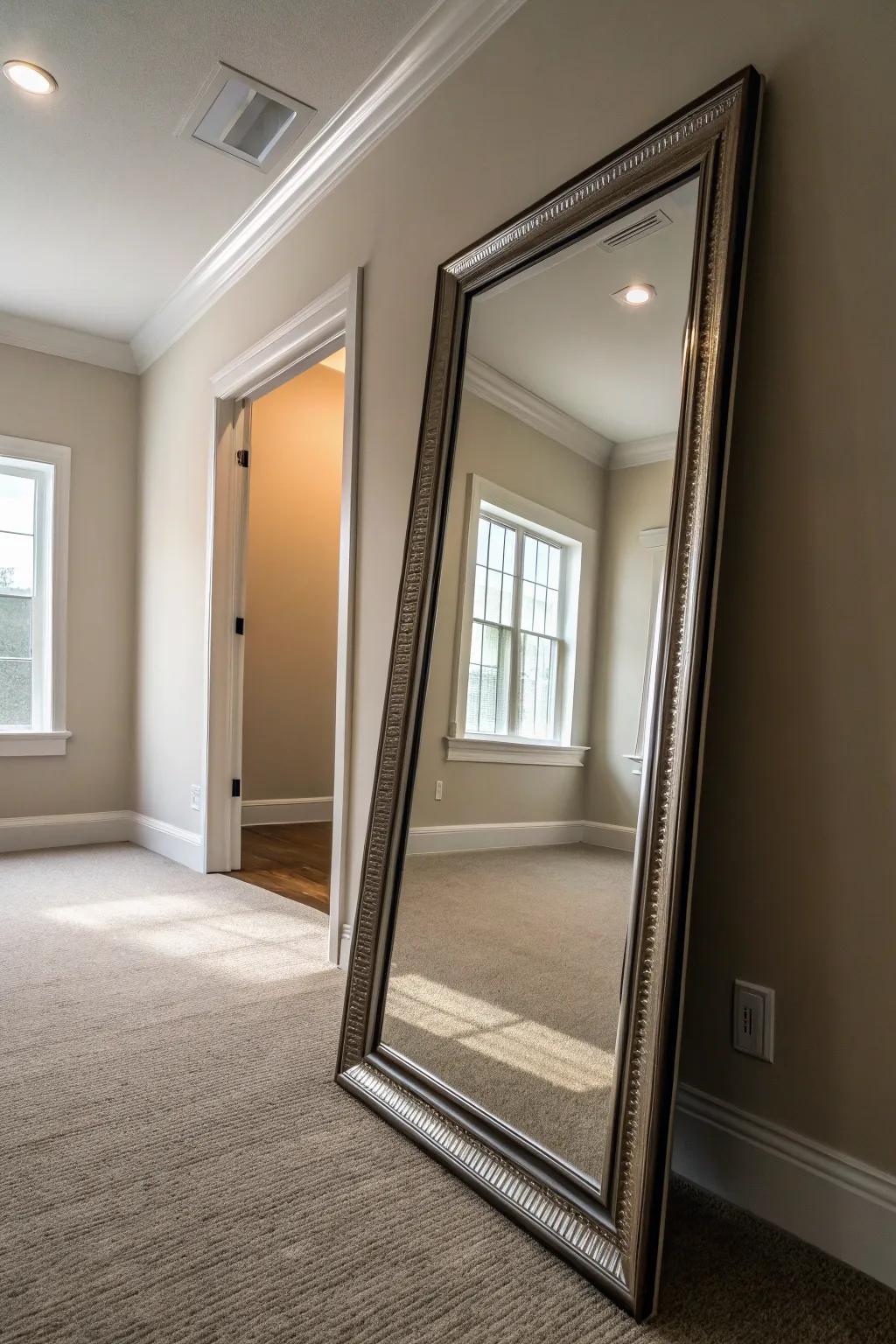 Mirrors enhance the illumination and area in your residence.