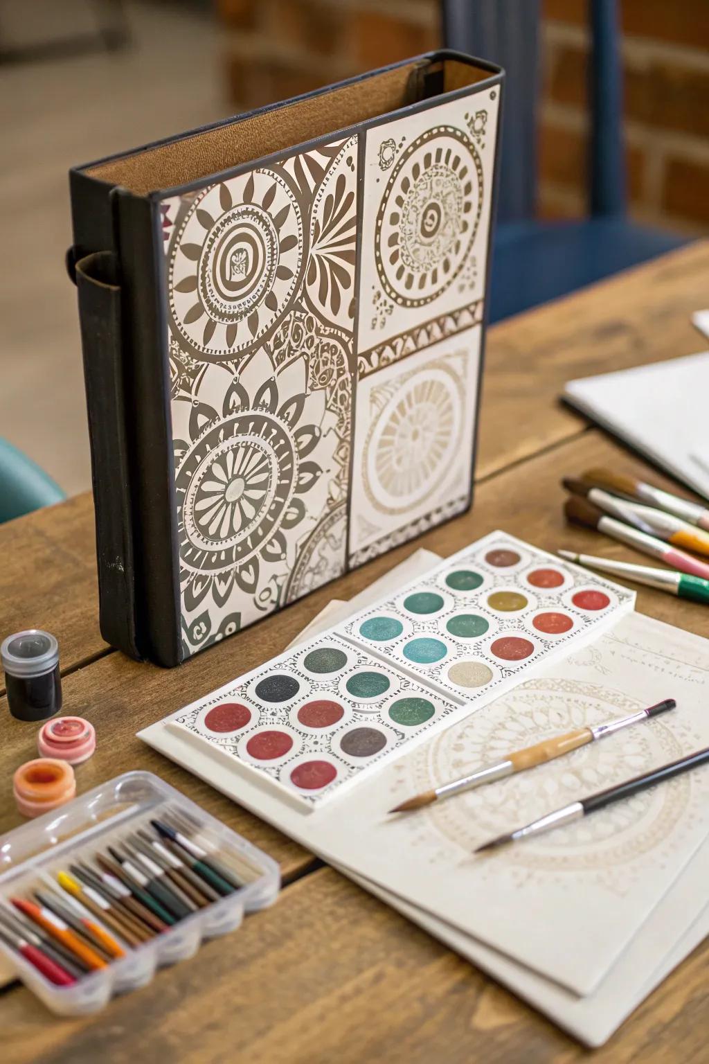 Cut-out template patterns bring precision and style.
