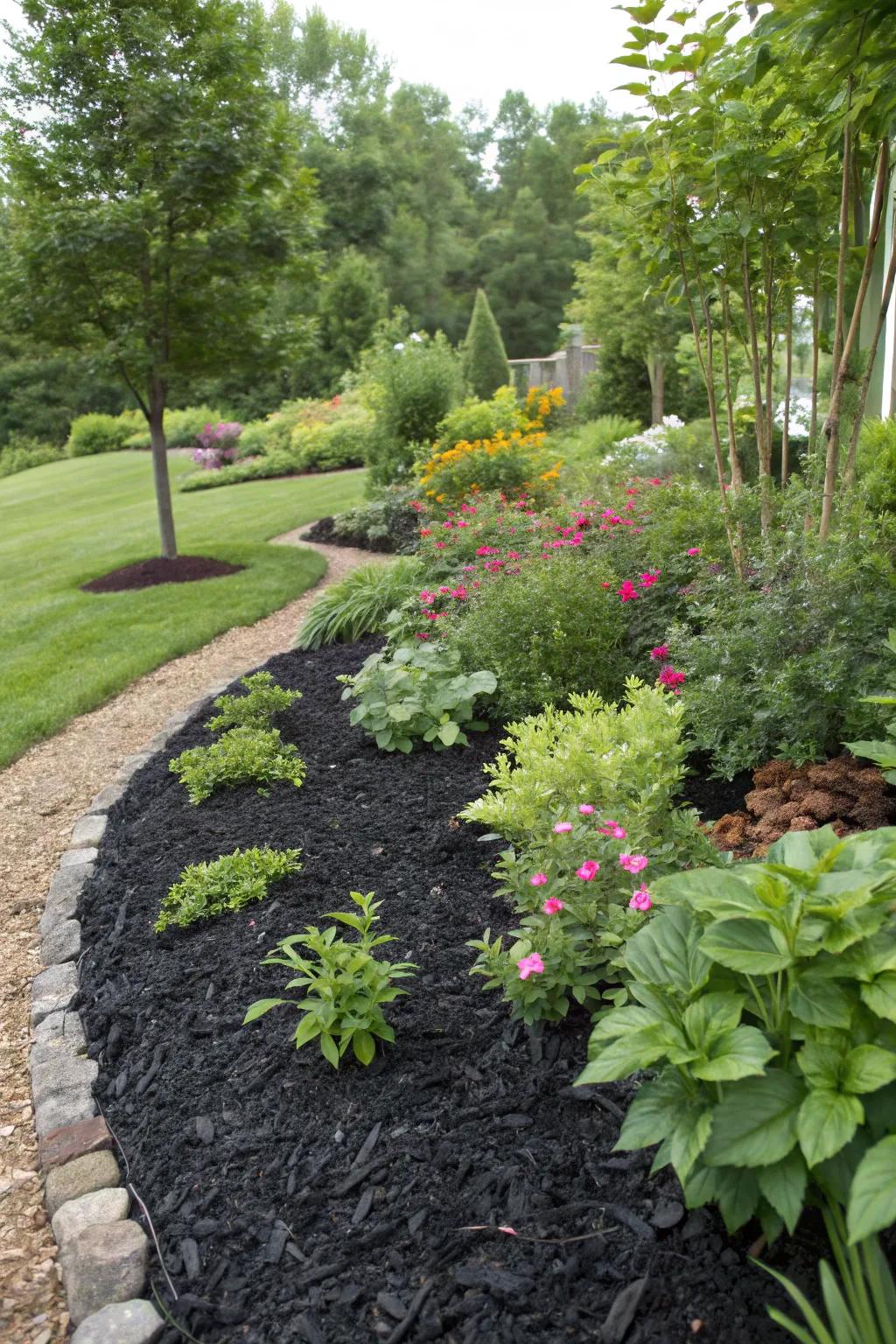 Opt for eco-friendly ground cover to nurture your garden.