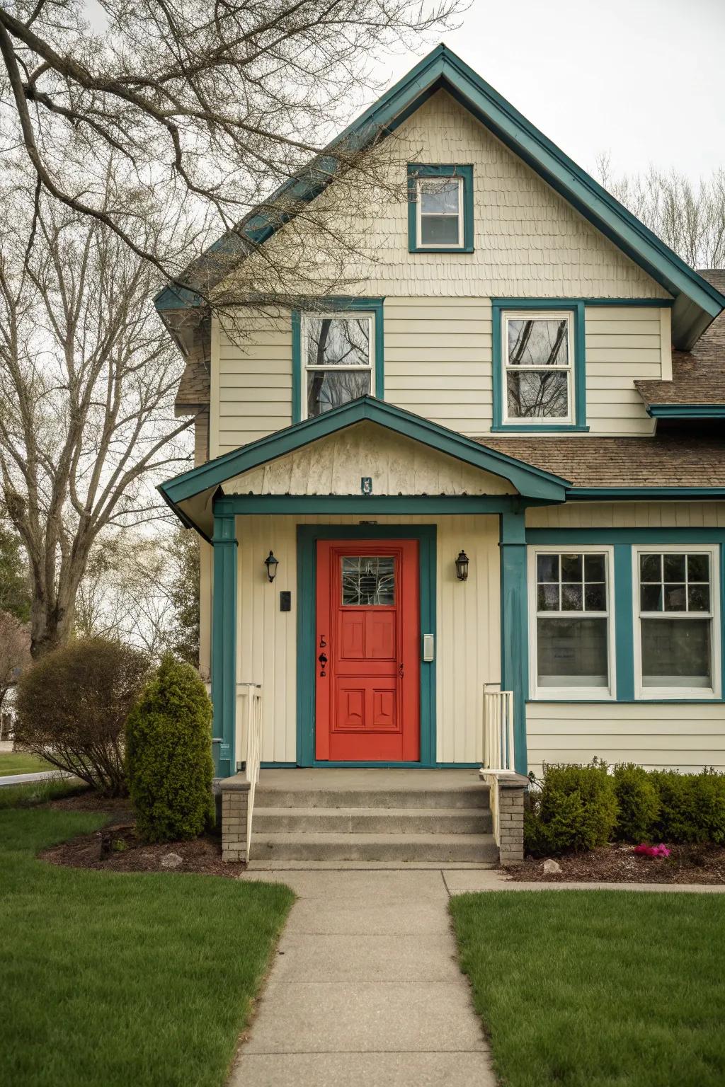 Colorful accents adding personality and interest
