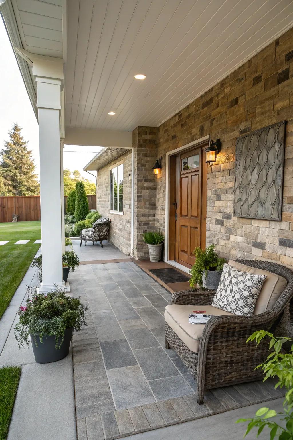 Splitface coverings offer a textured and contemporary look.