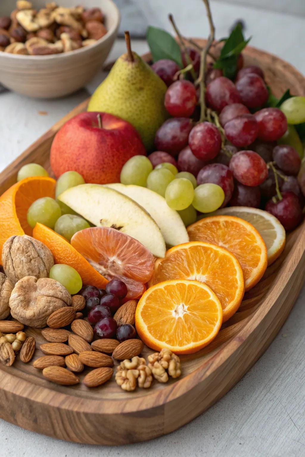 A great group of different fruit that gives extra texture.