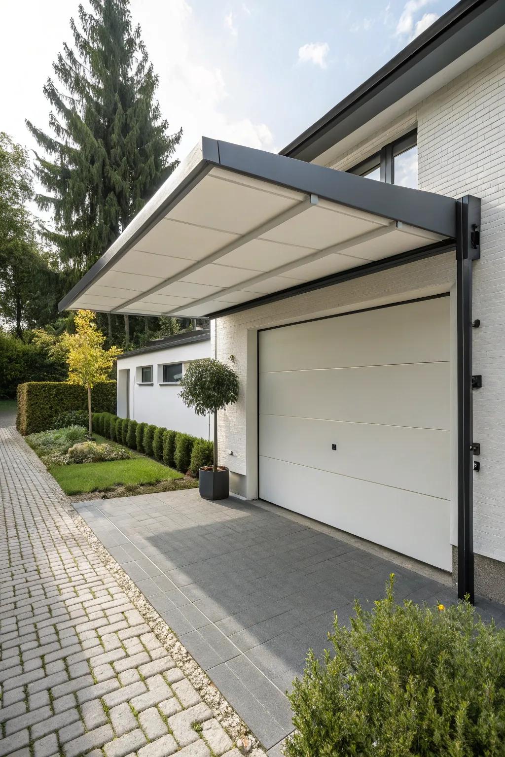 Clean and simple minimalist flat shelter.