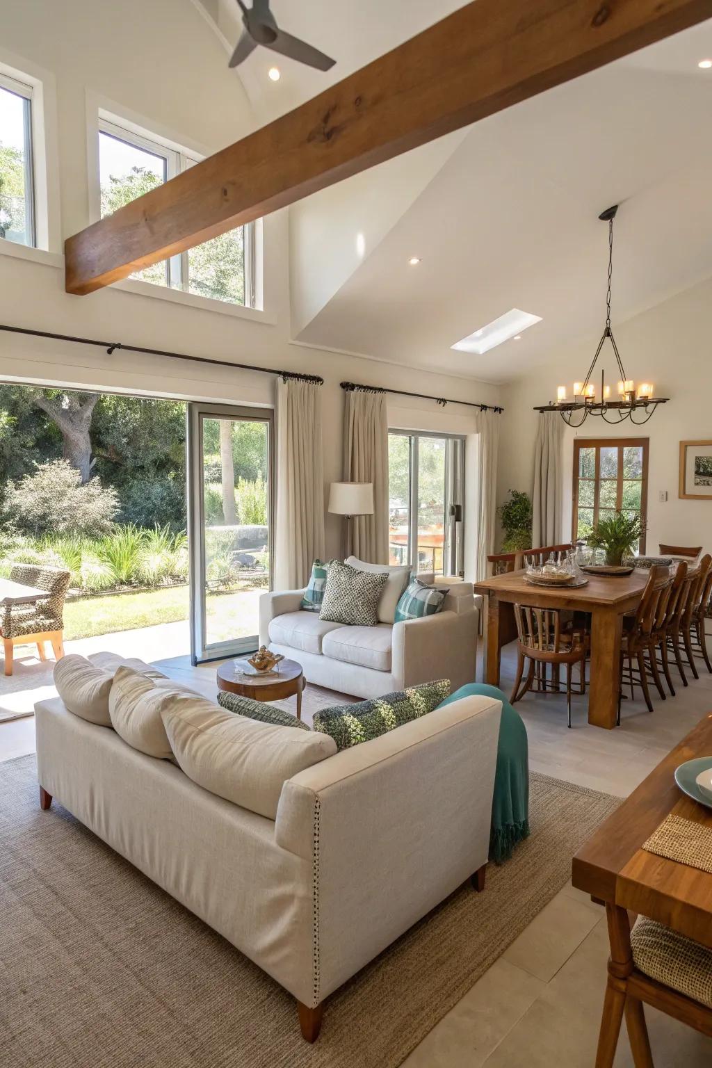 An open floor plan guest house that makes the most of space and flow.