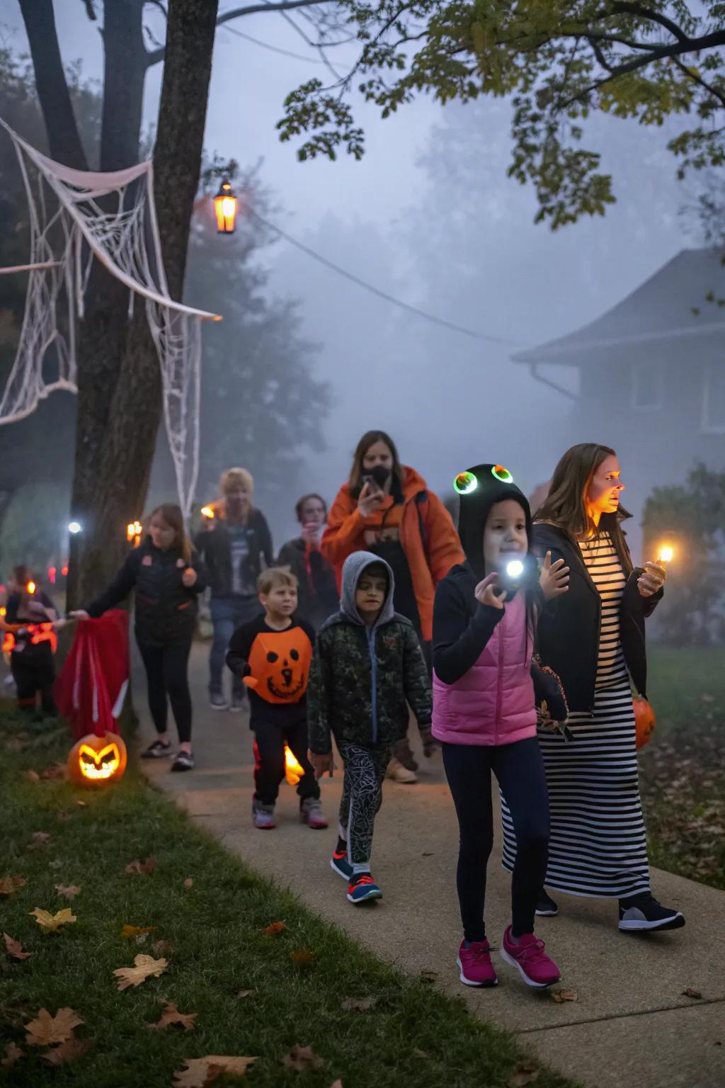 Join in a local exploration activity for Halloween amusement.