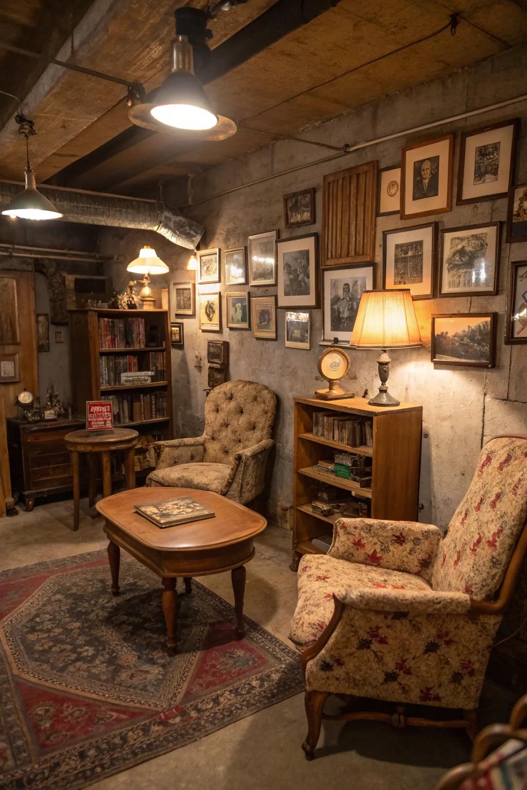 Add a touch of nostalgia with vintage decor that exudes charm and identity.