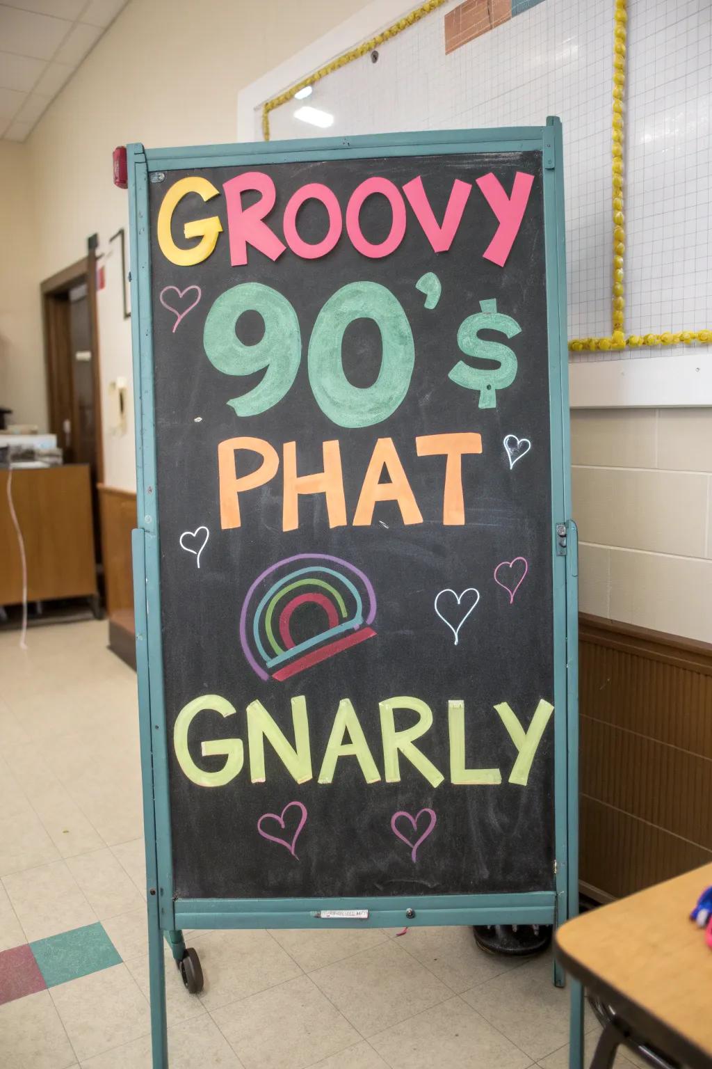 90s vernacular on display contributes a delightful, nostalgic element.