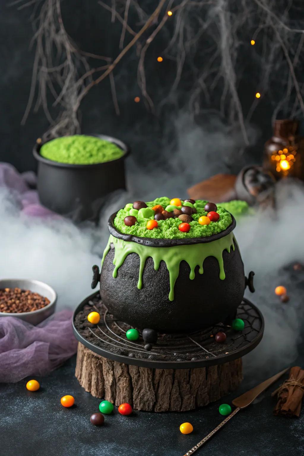 A sorceress's concoction cake that's magically delicious.